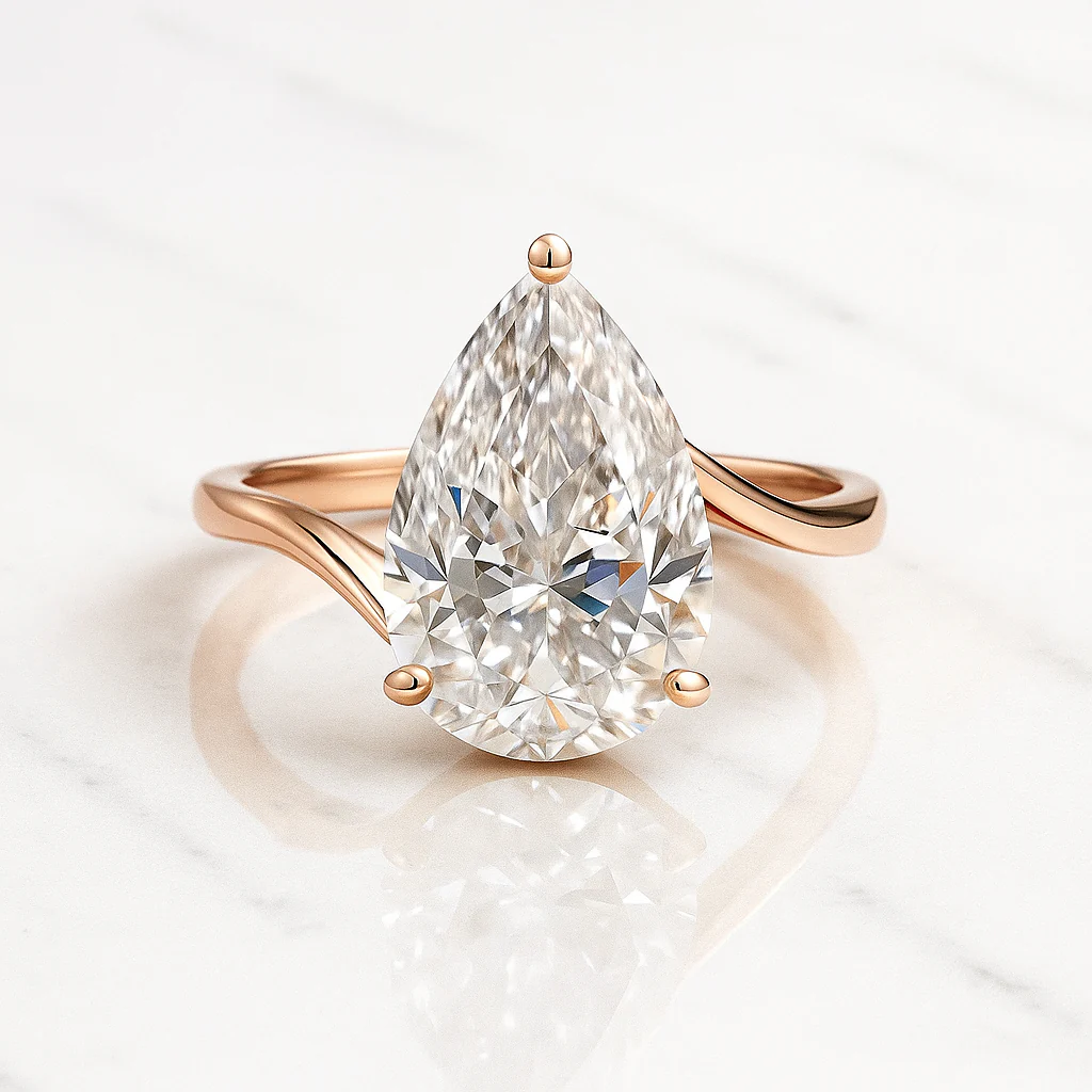 Prague - 5.1 Carat Pear - Image 3
